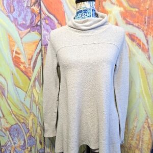 Free People Cream Cowl Neck Sweater Size XSmall Oversized